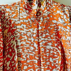 Orange and white color women’s dresses